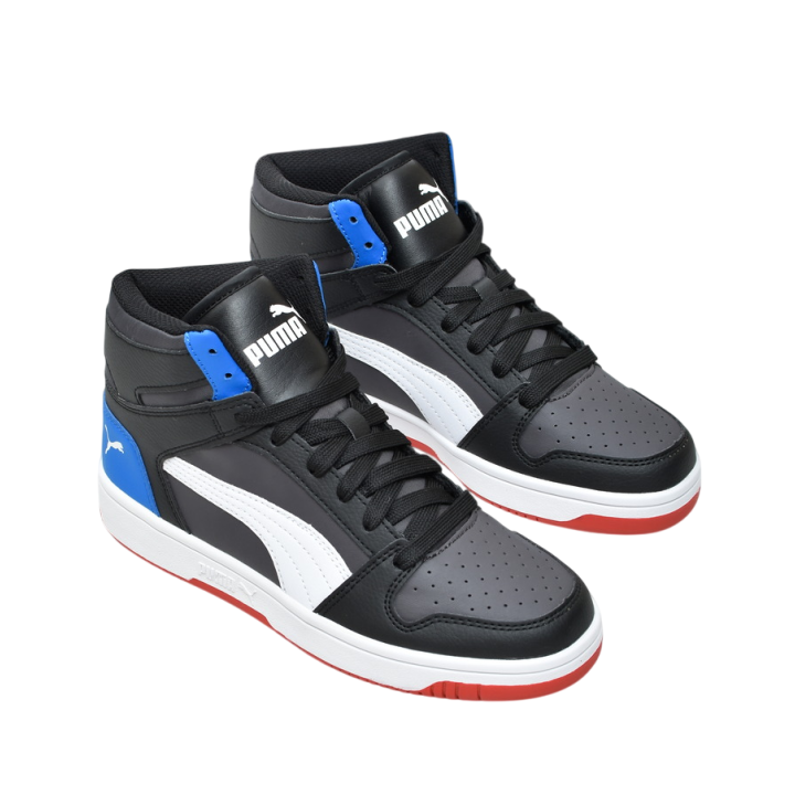 Obuwie młodzieżowe Puma 370486-24 Czarno-Biało-Niebieskie