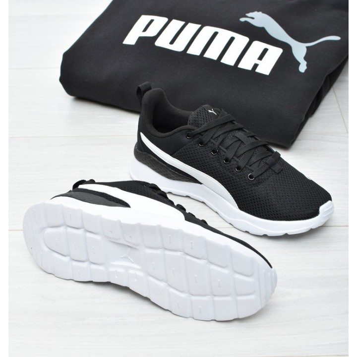 Obuwie młodzieżowe Puma 371128-02 Czarno-Białe