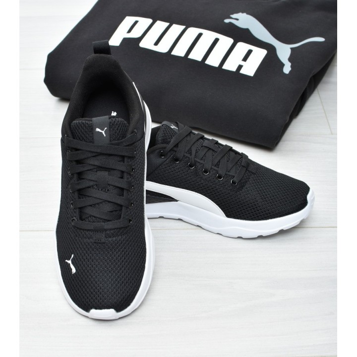 Obuwie młodzieżowe Puma 371128-02 Czarno-Białe
