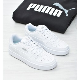 Obuwie młodzieżowe Puma 393837-02 Biało-Srebrne