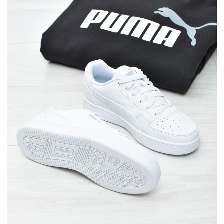 Obuwie młodzieżowe Puma 393837-02 Biało-Srebrne