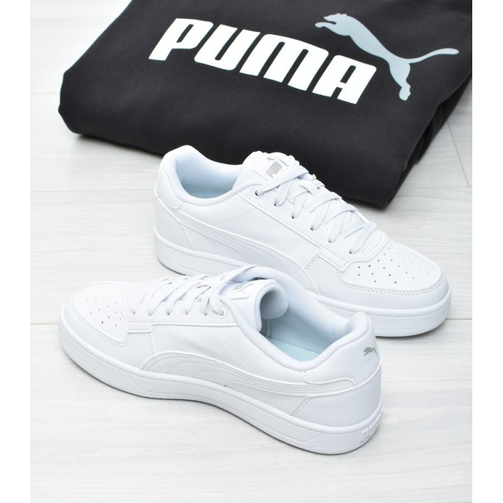 Obuwie młodzieżowe Puma 393837-02 Biało-Srebrne