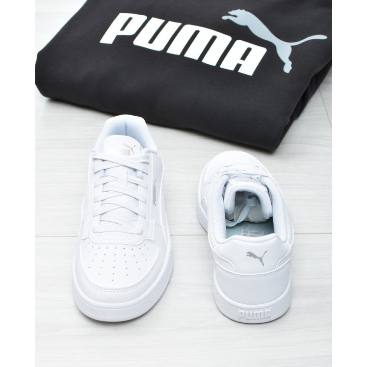 Obuwie młodzieżowe Puma 393837-02 Biało-Srebrne