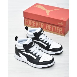 Obuwie młodzieżowe Puma 393832-01 Czarno-Białe