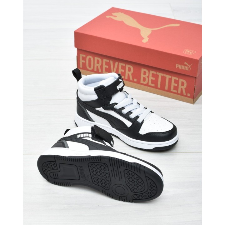 Obuwie młodzieżowe Puma 393832-01 Czarno-Białe