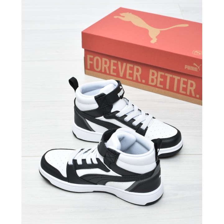 Obuwie młodzieżowe Puma 393832-01 Czarno-Białe