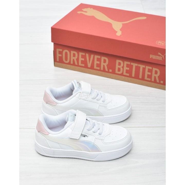 Obuwie sportowe dziecięce Puma 398729-01 Białe