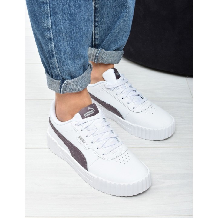 Obuwie młodzieżowe Puma 400365-19 Białe-Róż