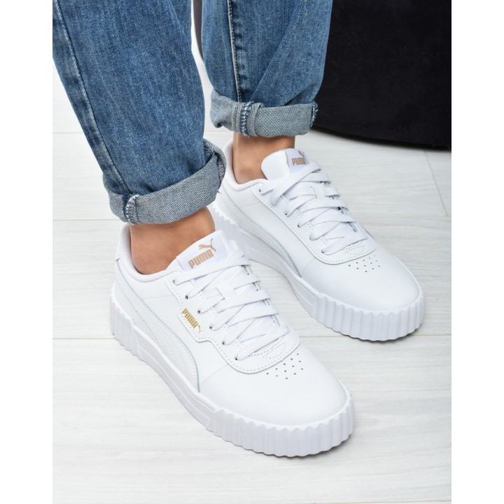 Obuwie młodziezowe Puma 401476-01 Białe