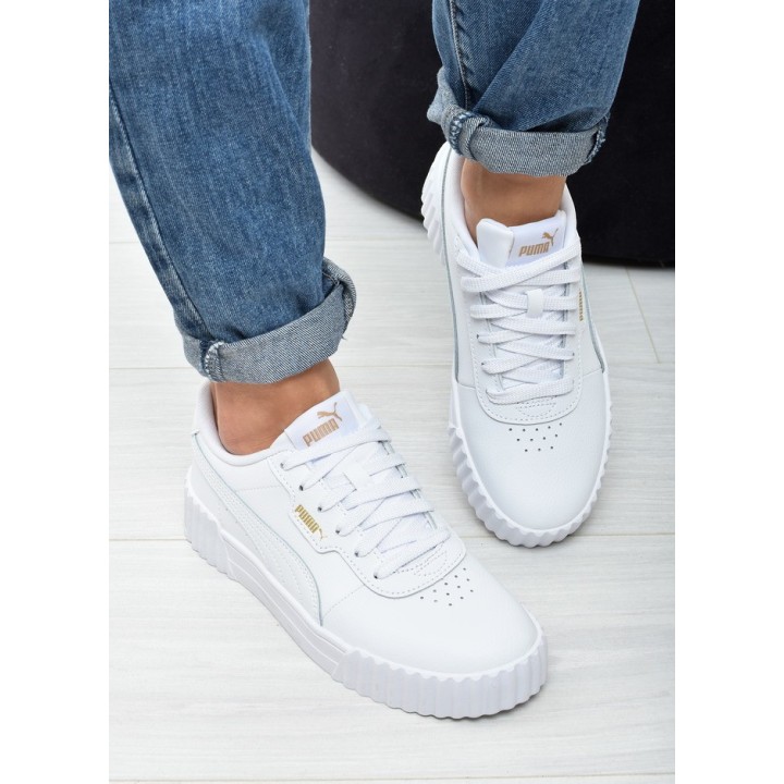 Obuwie młodziezowe Puma 401476-01 Białe