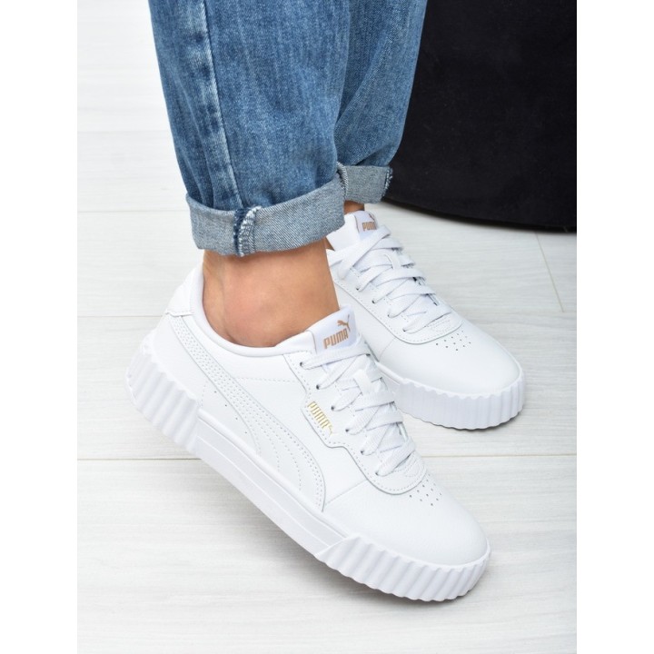 Obuwie młodziezowe Puma 401476-01 Białe