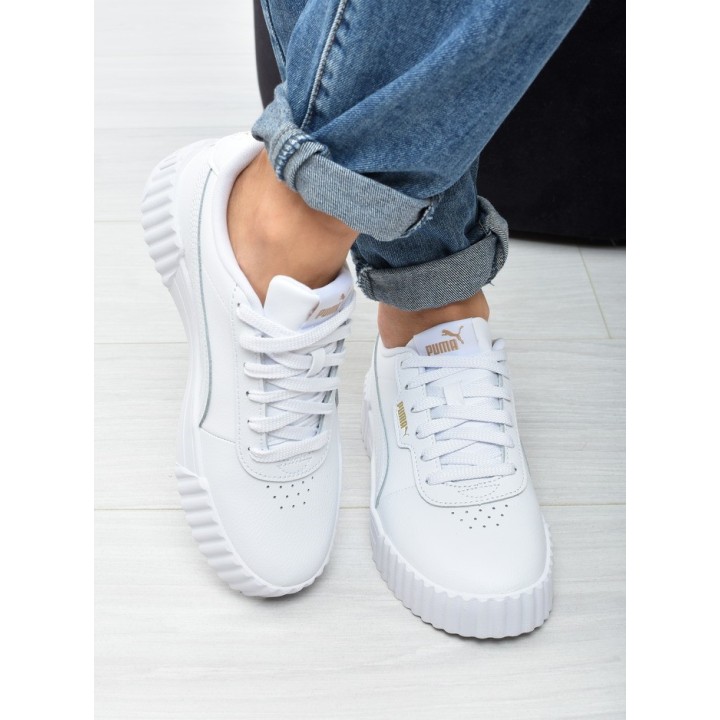Obuwie młodziezowe Puma 401476-01 Białe