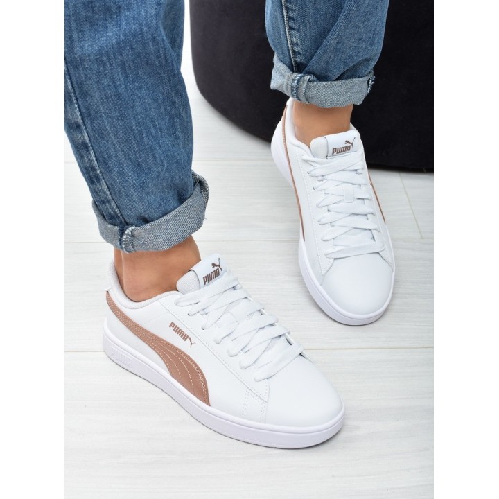 Obuwie młodzieżowe Puma 394252-04 Biało-Złote