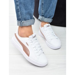Obuwie młodzieżowe Puma 394252-04 Biało-Złote