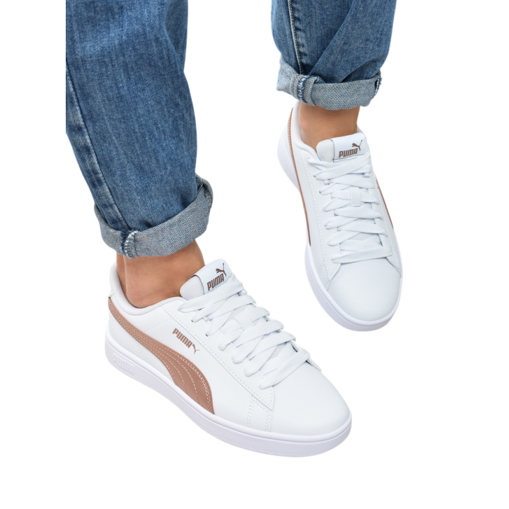 Obuwie młodzieżowe Puma 394252-04 Biało-Złote