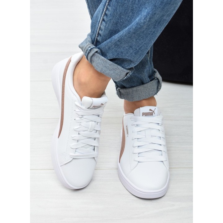 Obuwie młodzieżowe Puma 394252-04 Biało-Złote