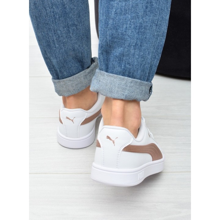 Obuwie młodzieżowe Puma 394252-04 Biało-Złote