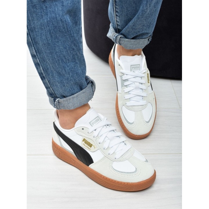 Obuwie damskie Puma 398855-01 Biało-Czarne