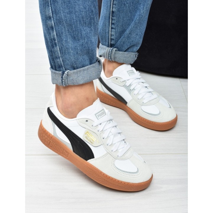 Obuwie damskie Puma 398855-01 Biało-Czarne