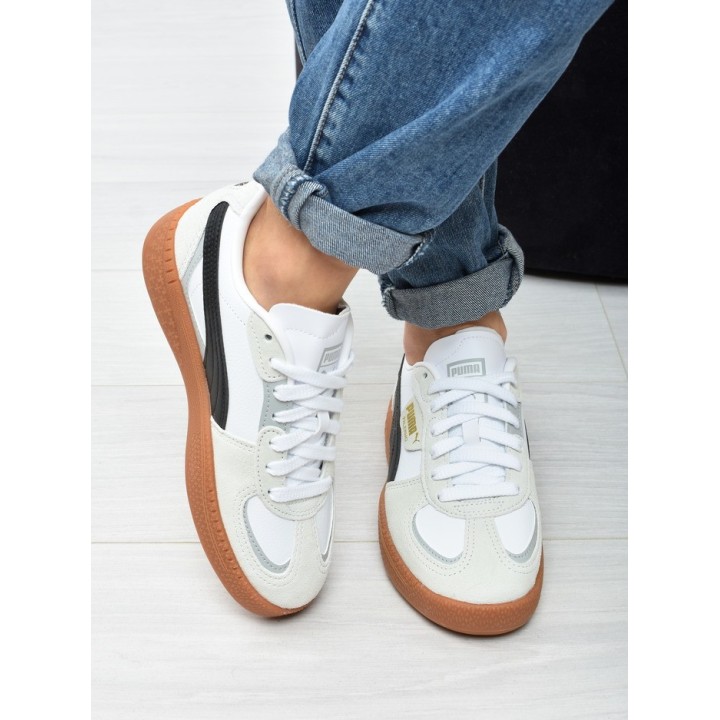 Obuwie damskie Puma 398855-01 Biało-Czarne