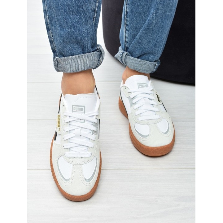 Obuwie damskie Puma 398855-01 Biało-Czarne