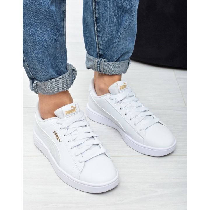 Obuwie młodzieżowe Puma 394252-20 Białe