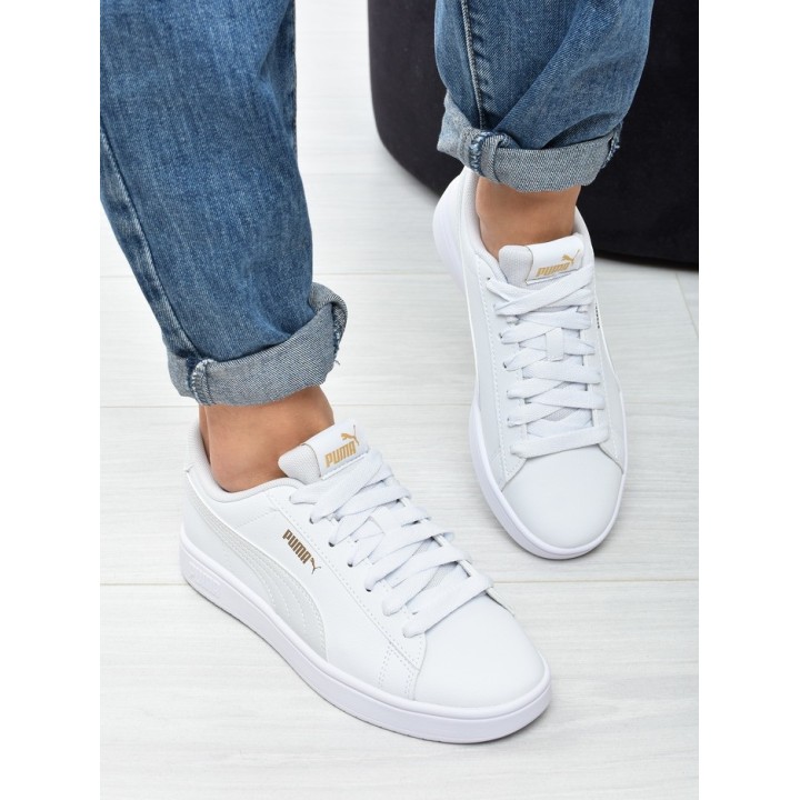 Obuwie młodzieżowe Puma 394252-20 Białe