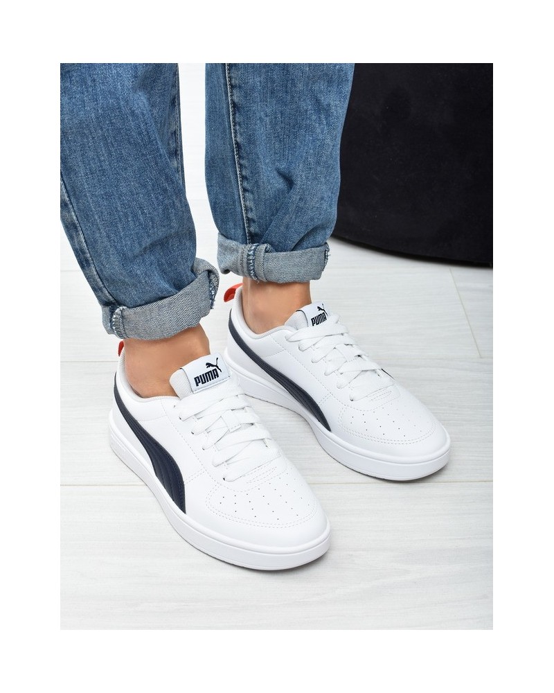 Obuwie młodzieżowe Puma 384311-09 Biało-Granatowe