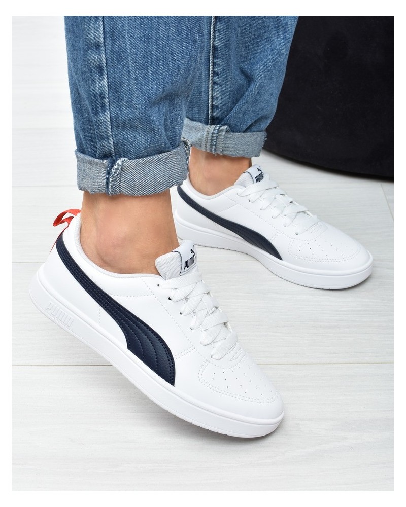 Obuwie młodzieżowe Puma 384311-09 Biało-Granatowe