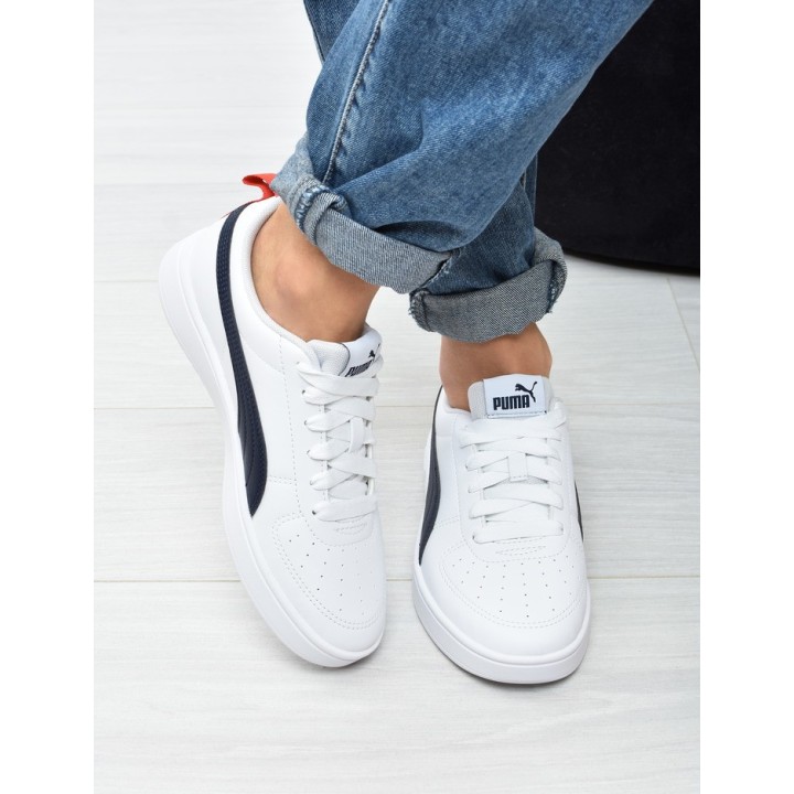 Obuwie młodzieżowe Puma 384311-09 Biało-Granatowe