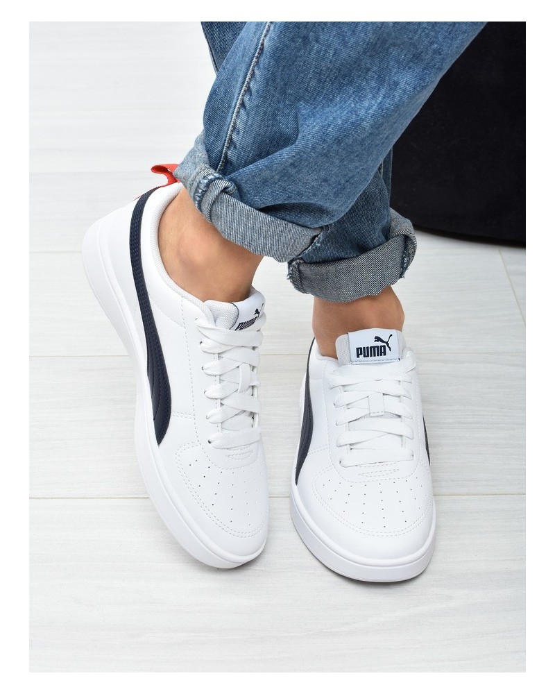 Obuwie młodzieżowe Puma 384311-09 Biało-Granatowe