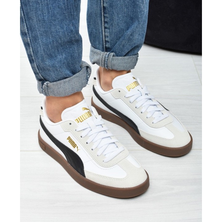 Obuwie młodzieżowe Puma 401489-02 Biało-Czarne