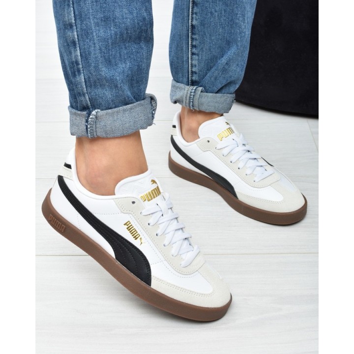 Obuwie młodzieżowe Puma 401489-02 Biało-Czarne
