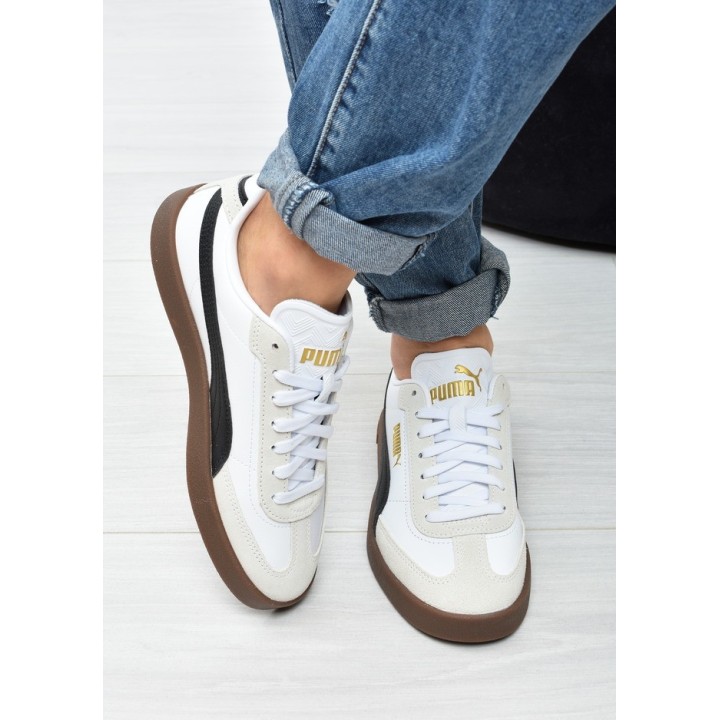 Obuwie młodzieżowe Puma 401489-02 Biało-Czarne