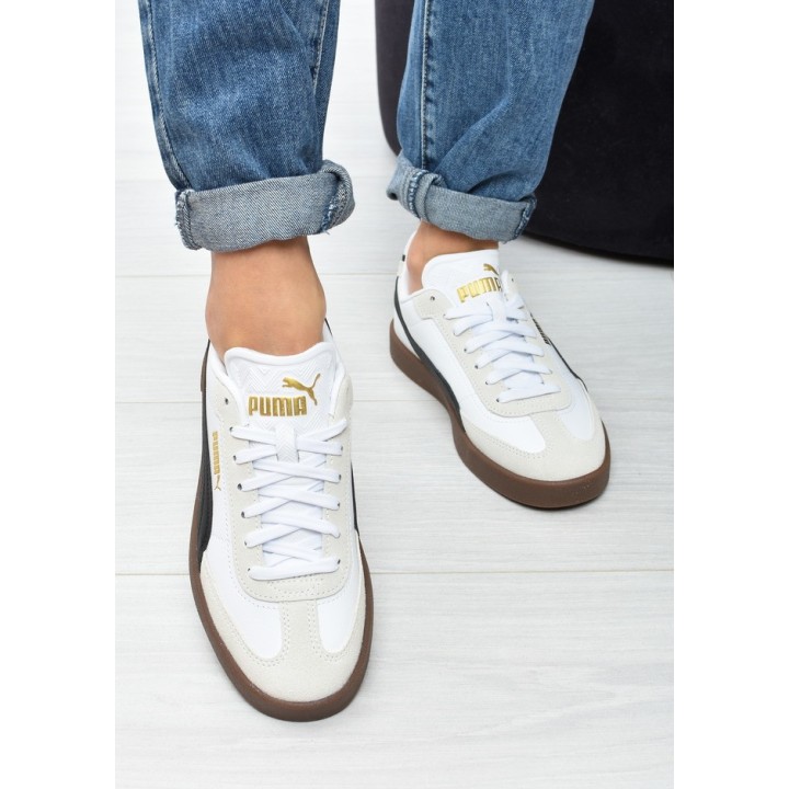 Obuwie młodzieżowe Puma 401489-02 Biało-Czarne