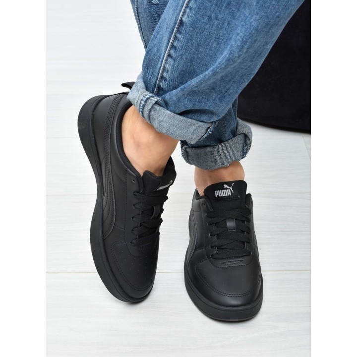 Obuwie młodzieżowe Puma 384311-02 Czarne