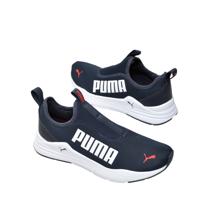 Obuwie młodzieżowe Puma 385881-07 Granatowo-Białe