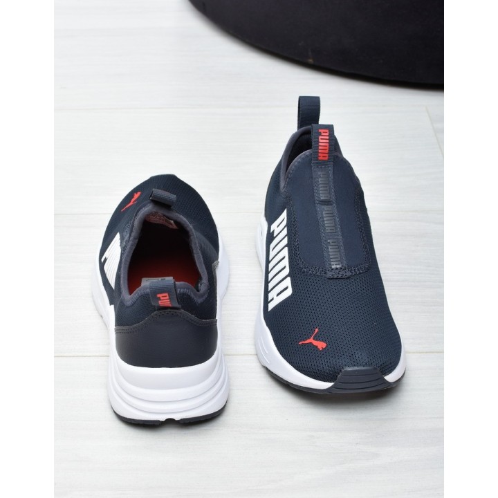 Obuwie młodzieżowe Puma 385881-07 Granatowo-Białe