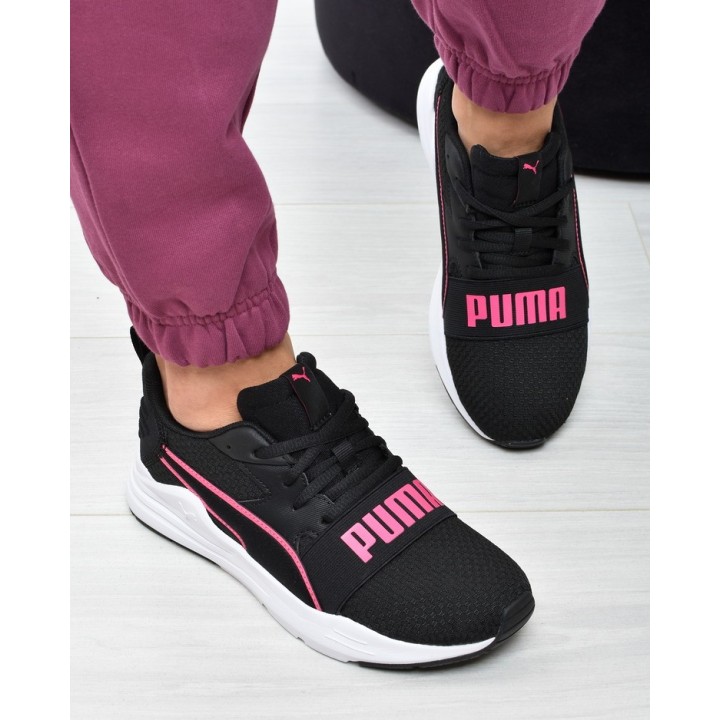 Obuwie damskie Puma 390847-06 Czarno-Różowe