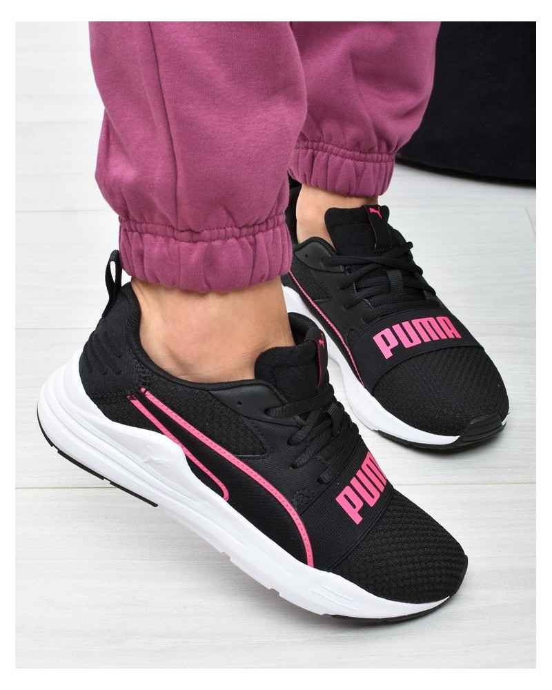 Obuwie damskie Puma 390847-06 Czarno-Różowe