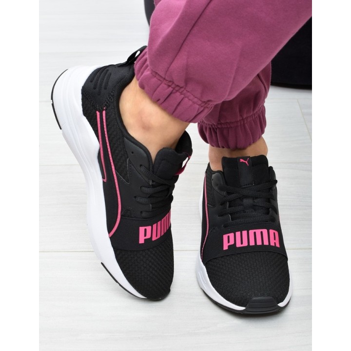 Obuwie damskie Puma 390847-06 Czarno-Różowe
