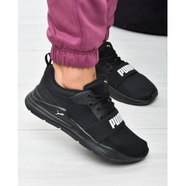 Obuwie młodzieżowe Puma 374214-01 Czarne