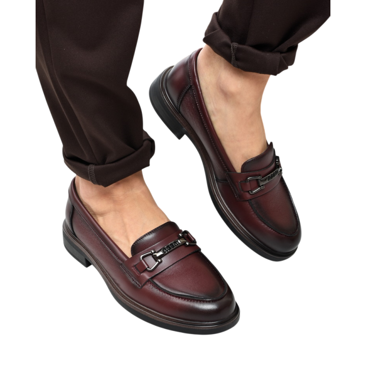 Mokasyny damskie Vinceza 39983 Bordo