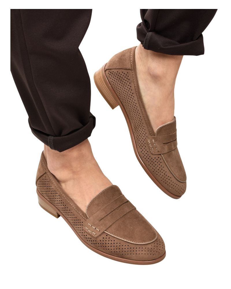 Mokasyny damskie Potocki 12585 Khaki