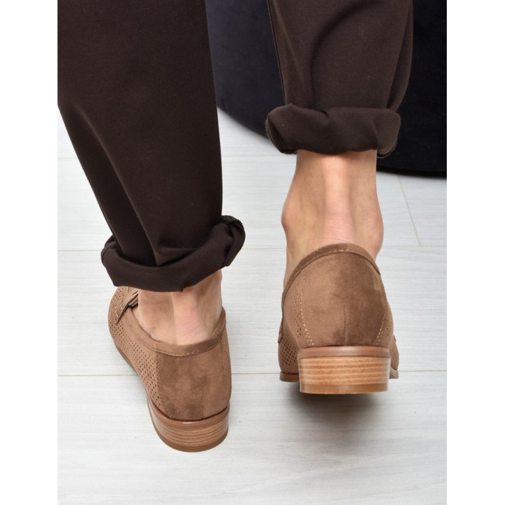 Mokasyny damskie Potocki 12585 Khaki