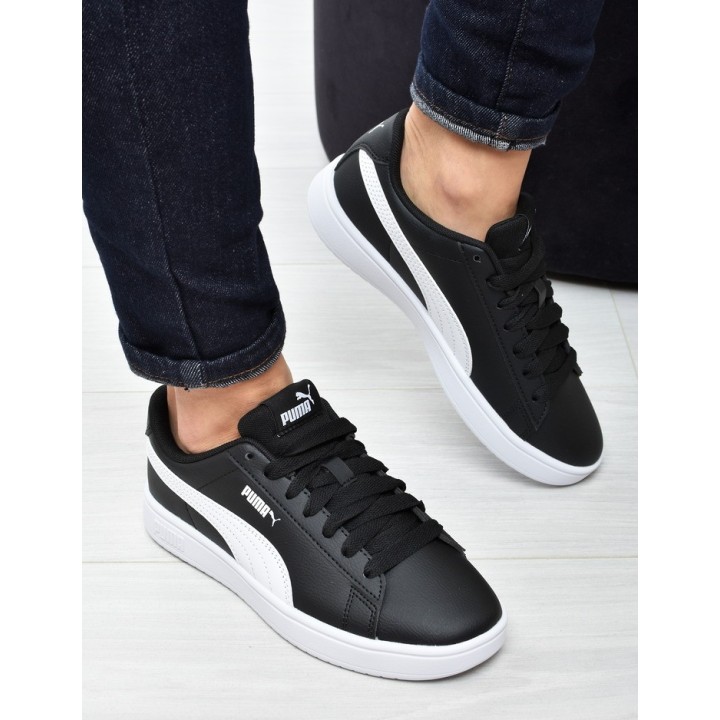 Obuwie młodzieżowe Puma 394252-03 Czarno-Białe