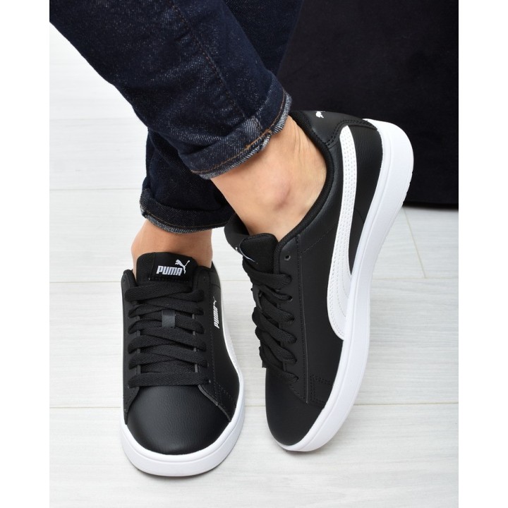 Obuwie młodzieżowe Puma 394252-03 Czarno-Białe