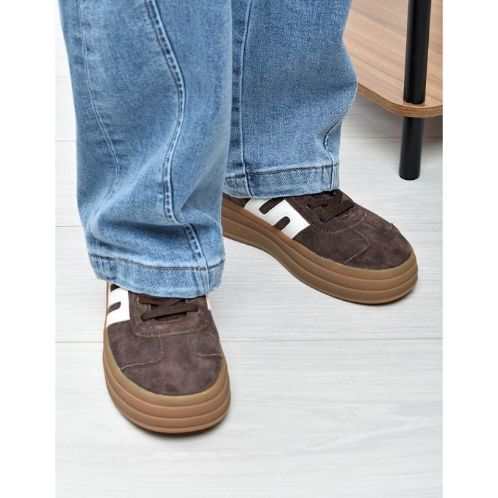 Sneakersy damskie Vinceza 79589 Brąz