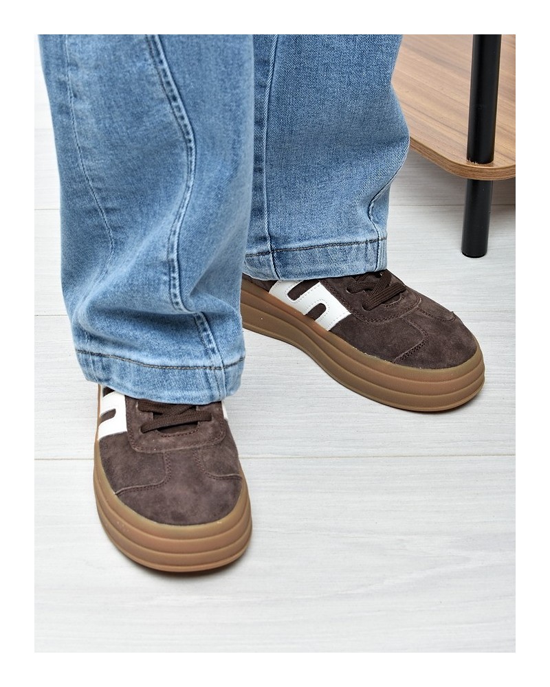 Sneakersy damskie Vinceza 79589 Brąz