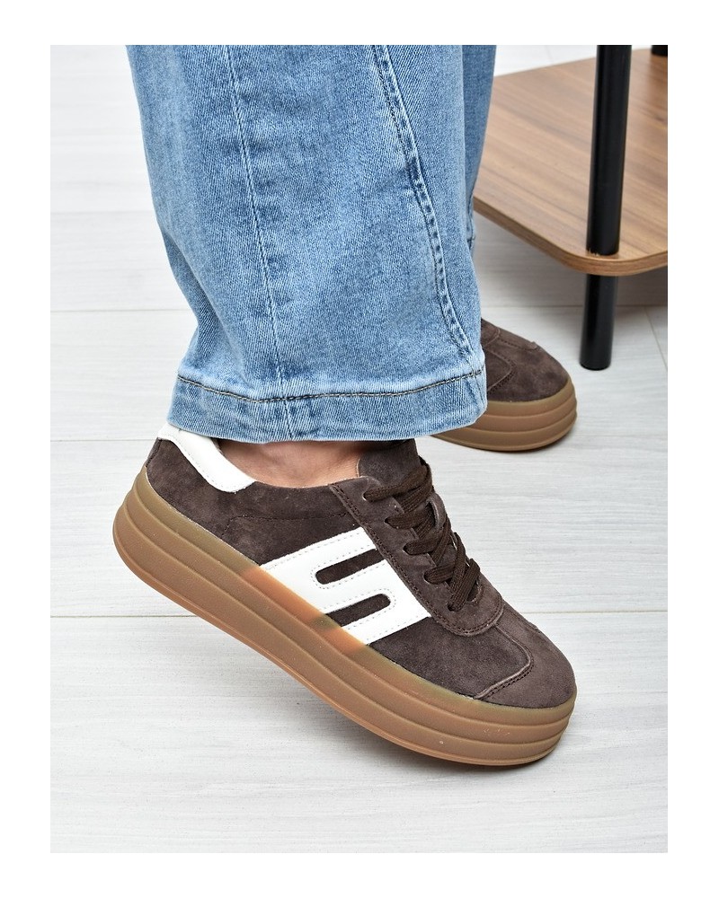 Sneakersy damskie Vinceza 79589 Brąz
